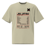 Jiu Jitsu Shirt Oversized Nutrition Label XMARTIAL