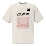 Jiu Jitsu Shirt Oversized Nutrition Label XMARTIAL