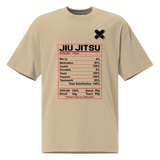 Jiu Jitsu Shirt Oversized Nutrition Label XMARTIAL