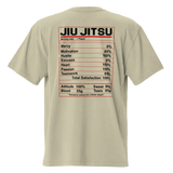 Jiu Jitsu Shirt Oversized Nutrition Label XMARTIAL