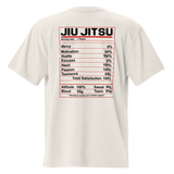 Jiu Jitsu Shirt Oversized Nutrition Label XMARTIAL
