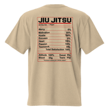 Jiu Jitsu Shirt Oversized Nutrition Label XMARTIAL