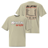 Jiu Jitsu Shirt Oversized Nutrition Label XMARTIAL