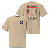 Jiu Jitsu Shirt Oversized Nutrition Label XMARTIAL