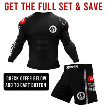 Kanji Black 2.0 Hybrid Grappling Shorts XMARTIAL