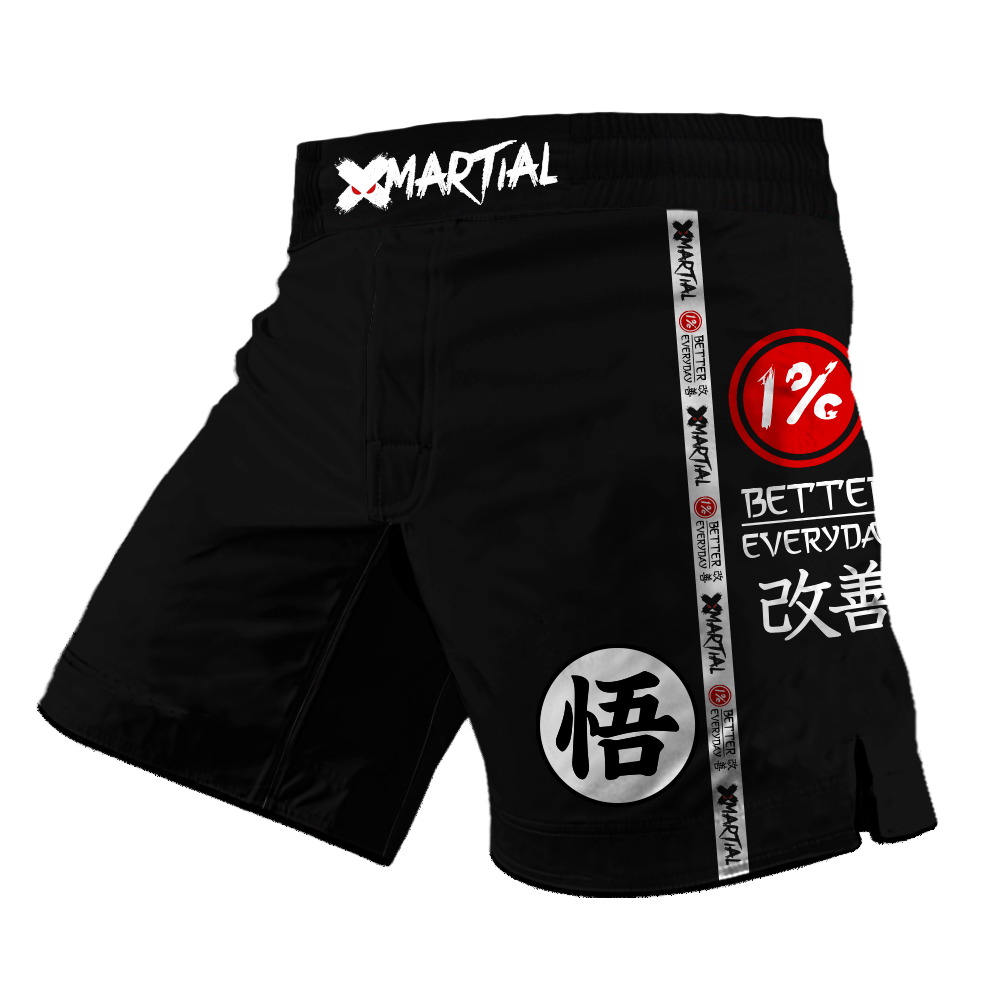 Kanji Black 2.0 Pockets BJJ/MMA Shorts XMARTIAL