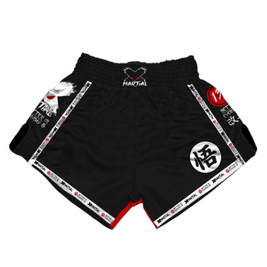 Kanji Black Muay Thai Shorts XMARTIAL