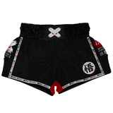 Kanji Black Muay Thai Shorts XMARTIAL