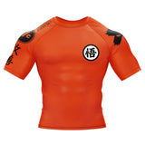 Kanji Orange BJJ Rash Guard XMARTIAL