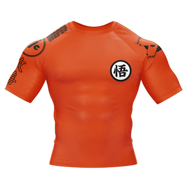 Kanji Orange Compression Shirt XMARTIAL