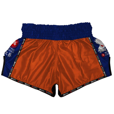 Kanji Orange Muay Thai Shorts XMARTIAL
