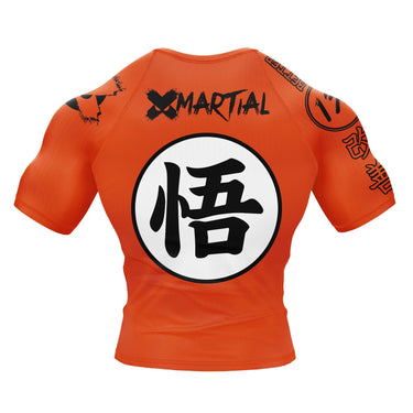 Kanji Orange Rash Guard XMARTIAL