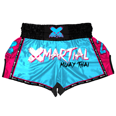 Blue Sporty Legacy Muay Thai Shorts XMARTIAL