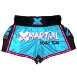 Blue Sporty Legacy Muay Thai Shorts XMARTIAL