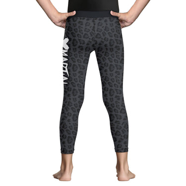Kids BJJ Spats Black Leopard X-Tech 25 Series XMARTIAL