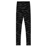 Kids BJJ Spats Black Tiger Camo X-Tech 25 Series XMARTIAL