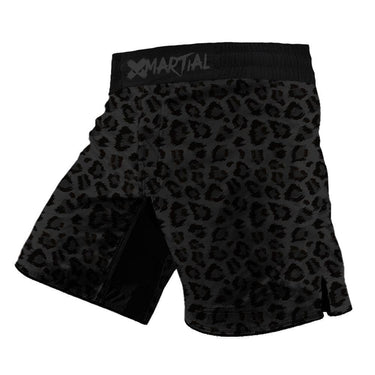 Kids Grappling Shorts Black Leopard X-Tech 25 Series XMARTIAL