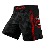 Kids MMA Shorts Black Camo Fight Team X-Tech 25 Series XMARTIAL