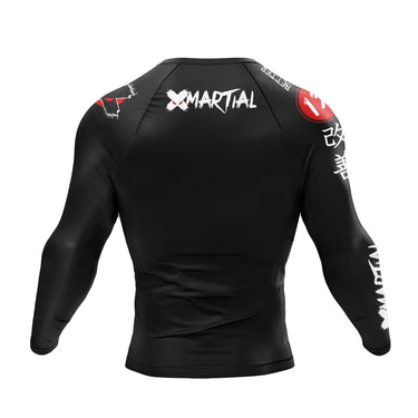 Kimeowra Long Sleeve Black Compression Shirt XMARTIAL