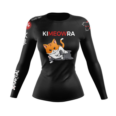 Kimeowra Women's Long Sleeve Black Compression Shirt XMARTIAL