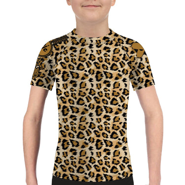Leopard Kids BJJ Rash Guard XMARTIAL