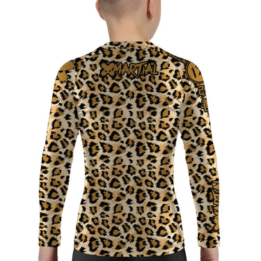 Leopard Kids BJJ Rash Guard XMARTIAL