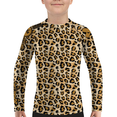 Leopard Kids BJJ Rash Guard XMARTIAL