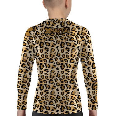 Leopard Kids BJJ Rash Guard XMARTIAL