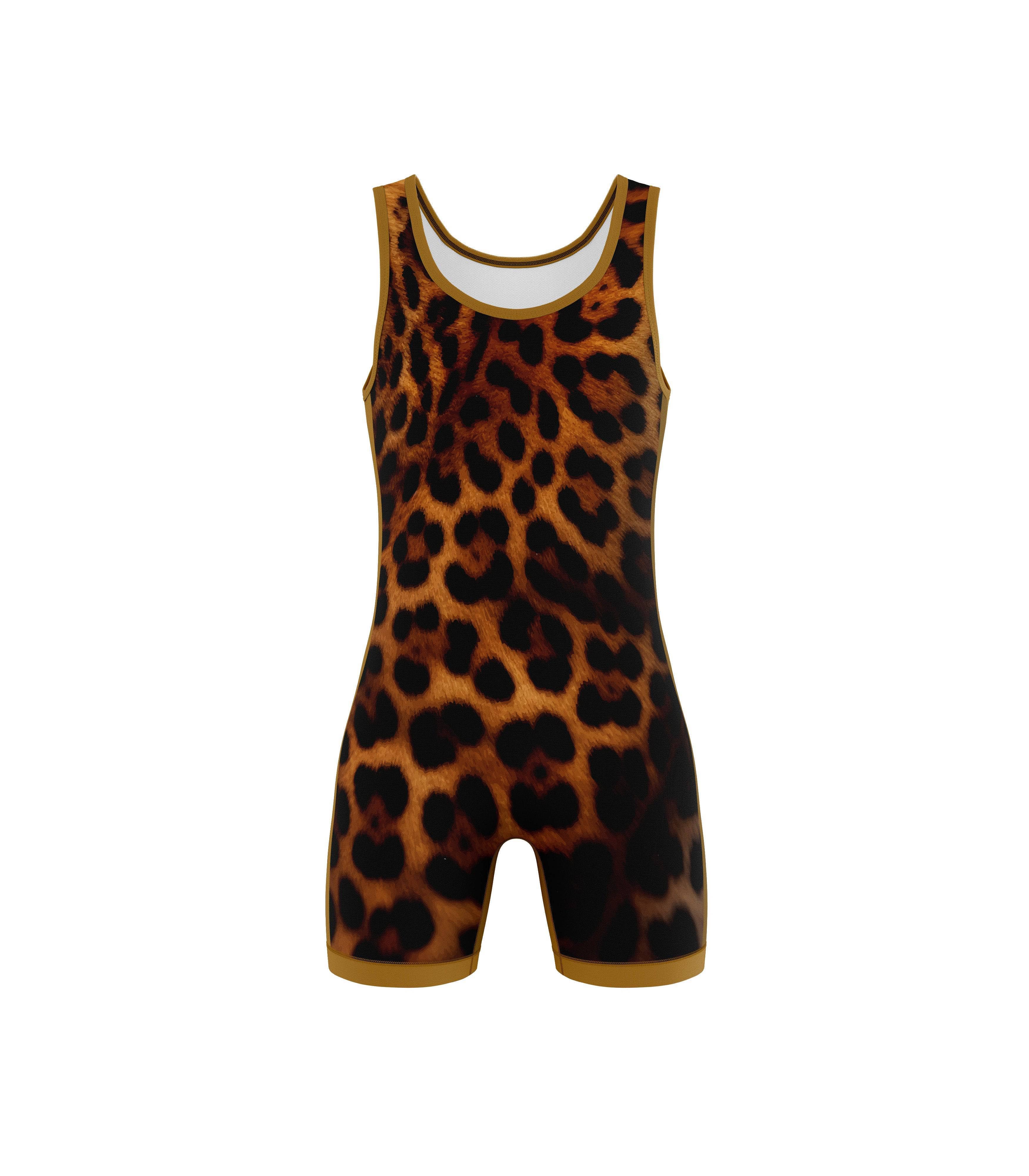 Leopard Kids Wrestling Singlet - XMARTIAL