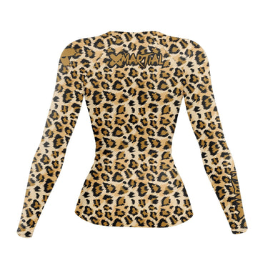 Leopard Women's BJJ Rash Guard XMARTIAL