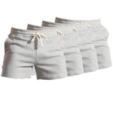 Light Gray Plain Hoochie Daddy Shorts XMARTIAL
