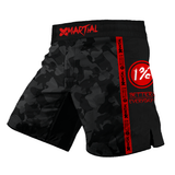 MMA Shorts Black Camo Fight Team X-Tech 25 Series XMARTIAL