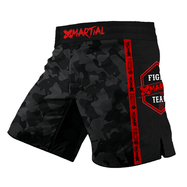 MMA Shorts Black Camo Fight Team X-Tech 25 Series XMARTIAL