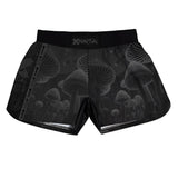 MMA Shorts Black Indigo Mushroom X-Tech 25 Series XMARTIAL