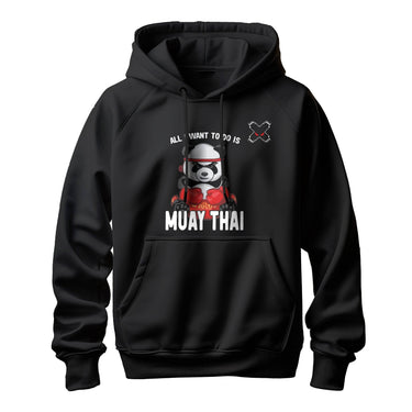 Muay Thai Hoodie Panda Man XMARTIAL