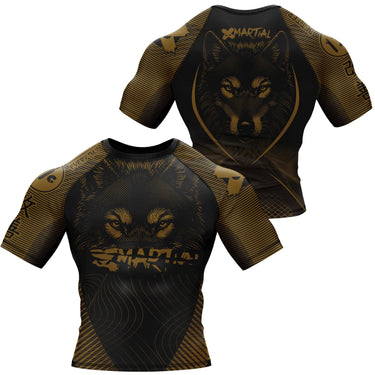 Night Wolf BJJ Rash Guard XMARTIAL