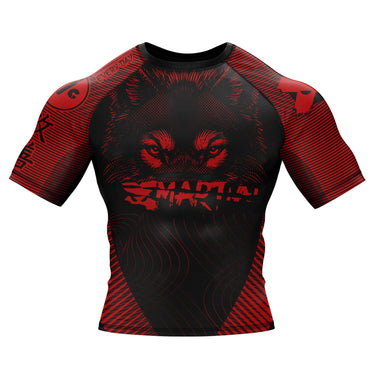 Night Wolf BJJ Rash Guard XMARTIAL