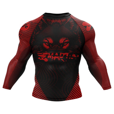 Night Wolf BJJ Rash Guard XMARTIAL