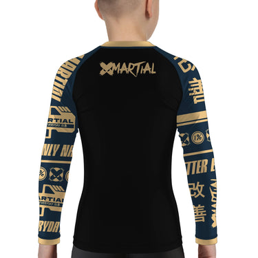 No Taps Only Naps Kids BJJ Rash Guard XMARTIAL