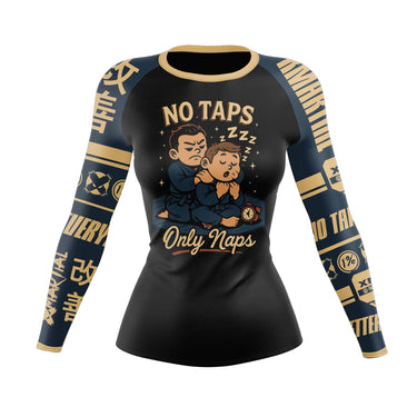 No Taps Only Naps Women's BJJ Rash Guard XMARTIAL