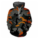 Orange Recon Gear Camo Hoodie XMARTIAL