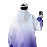 Oversized Gradient Loose Bomber Jacket XMARTIAL