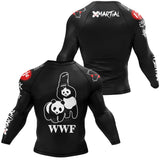 Panda Chair Shot BJJ Rash Guard XMARTIAL