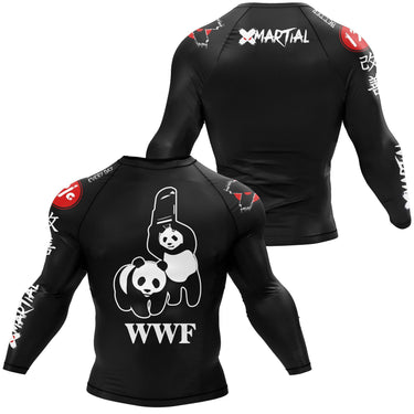Panda Chair Shot BJJ Rash Guard XMARTIAL