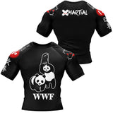 Panda Chair Shot BJJ Rash Guard XMARTIAL