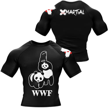 Panda Chair Shot BJJ Rash Guard XMARTIAL