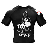 Panda Chair Shot BJJ Rash Guard XMARTIAL