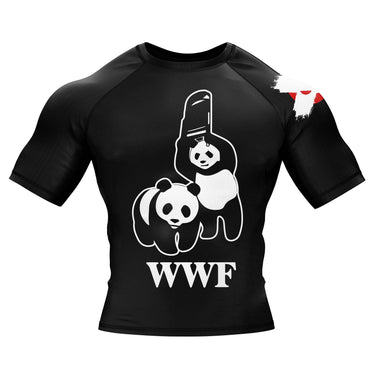 Panda Chair Shot BJJ Rash Guard XMARTIAL