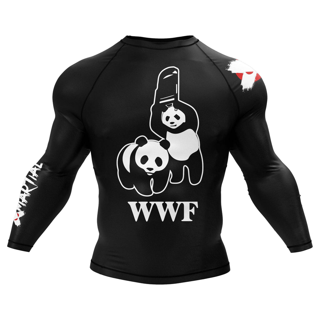 Panda Chair Shot BJJ Rash Guard