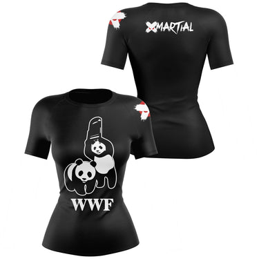 Panda Chair Shot Women’s BJJ Rash Guard XMARTIAL